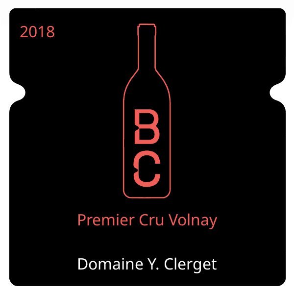 Y. Clerget Premier Cru Volnay 2018