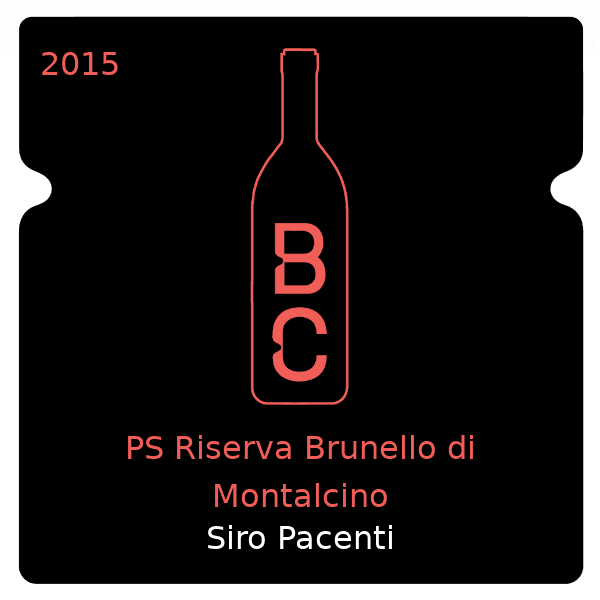 Siro Pacenti PS Riserva Brunello di Montalcino 2015