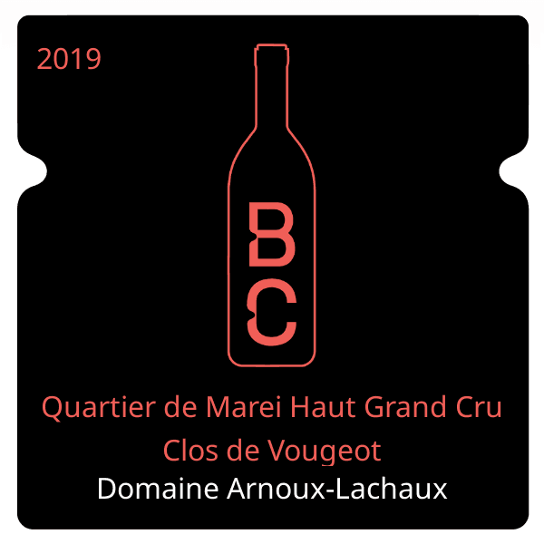 Arnoux-Lachaux Quartier de Marei Haut Grand Cru Clos de Vougeot 2019