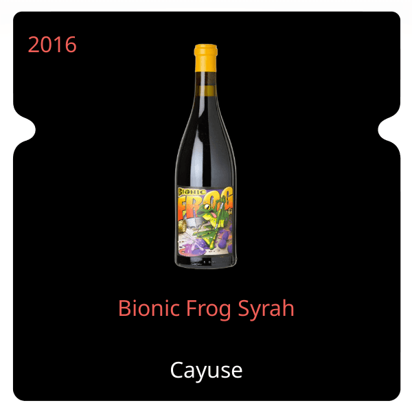 Cayuse Bionic Frog Syrah 2016