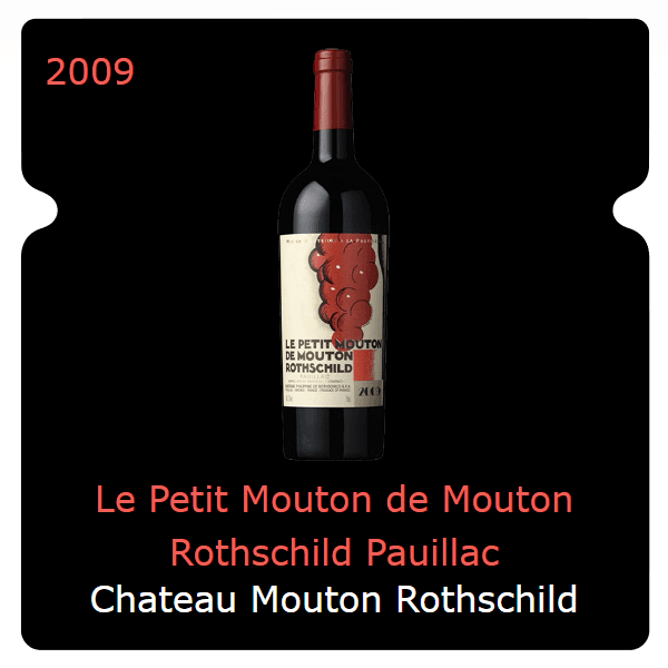 Mouton Rothschild Le Petit Mouton de Mouton Rothschild Pauillac 2009