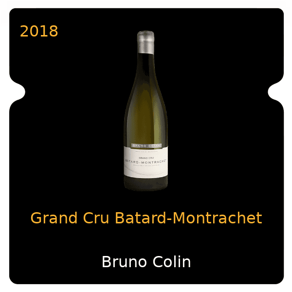 Bruno Colin Grand Cru Batard-Montrachet 2018