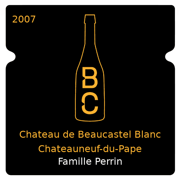 Famille Perrin Chateau de Beaucastel Blanc Chateauneuf-du-Pape 2007