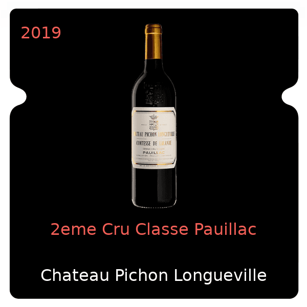 Pichon Longueville Comtesse de Lalande 2eme Cru Classe Pauillac 2019