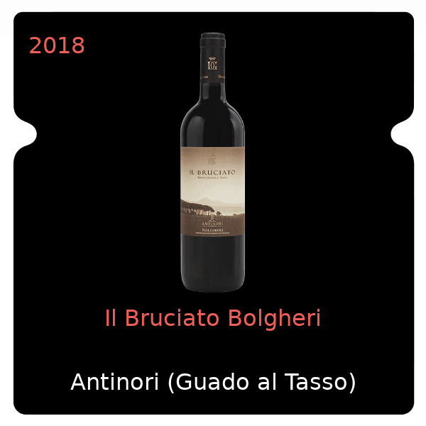 Antinori (Guado al Tasso) Il Bruciato Bolgheri 2018