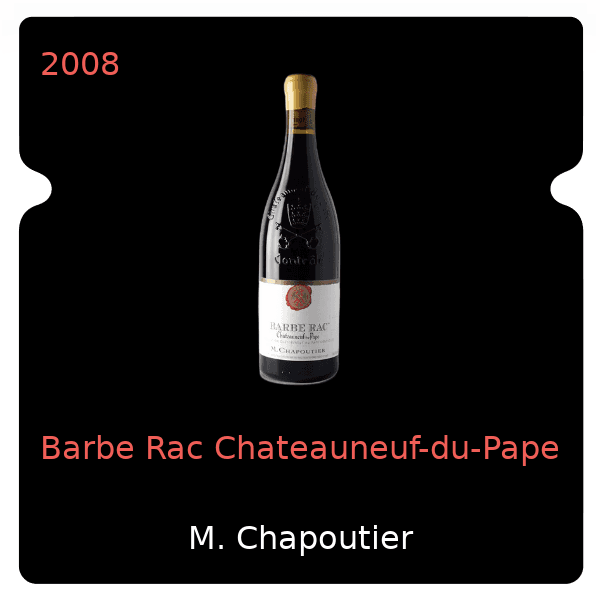 M. Chapoutier Barbe Rac Chateauneuf-du-Pape 2008