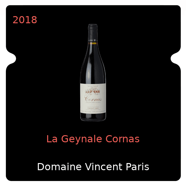 Vincent Paris La Geynale Cornas 2018