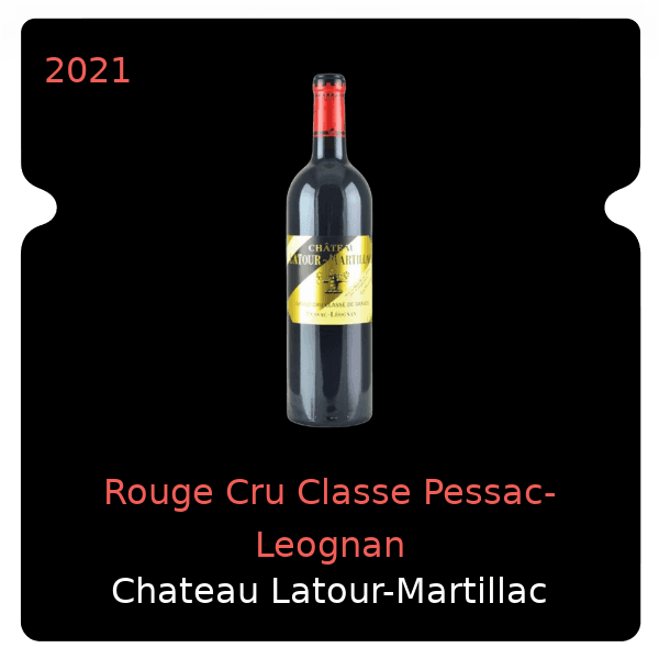 Latour-Martillac Rouge Cru Classe Pessac-Leognan 2021