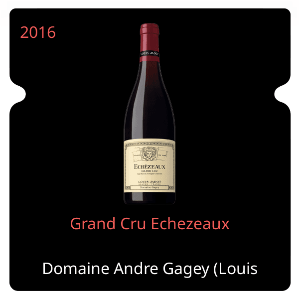 Andre Gagey (Louis Jadot) Grand Cru Echezeaux 2016