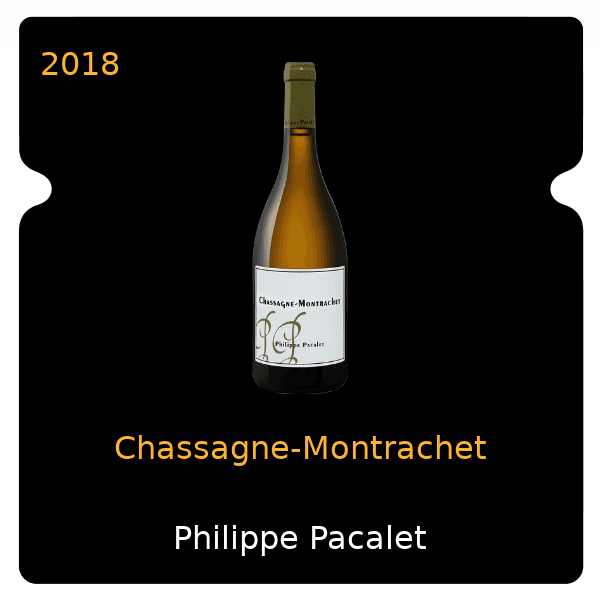 Philippe Pacalet Chassagne-Montrachet 2018