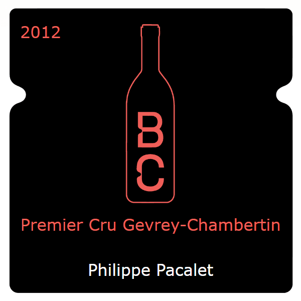 Philippe Pacalet Premier Cru Gevrey-Chambertin 2012
