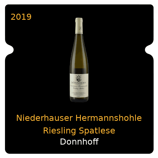 Donnhoff Niederhauser Hermannshohle Riesling Spatlese 2019
