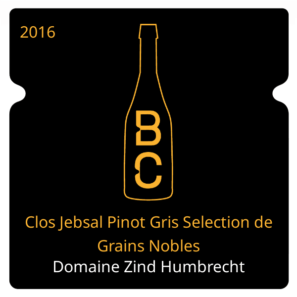Zind Humbrecht Clos Jebsal Pinot Gris Selection de Grains Nobles 2016