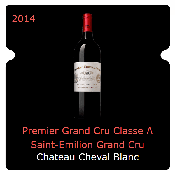 Cheval Blanc Premier Grand Cru Classe A Saint-Emilion Grand Cru 2014