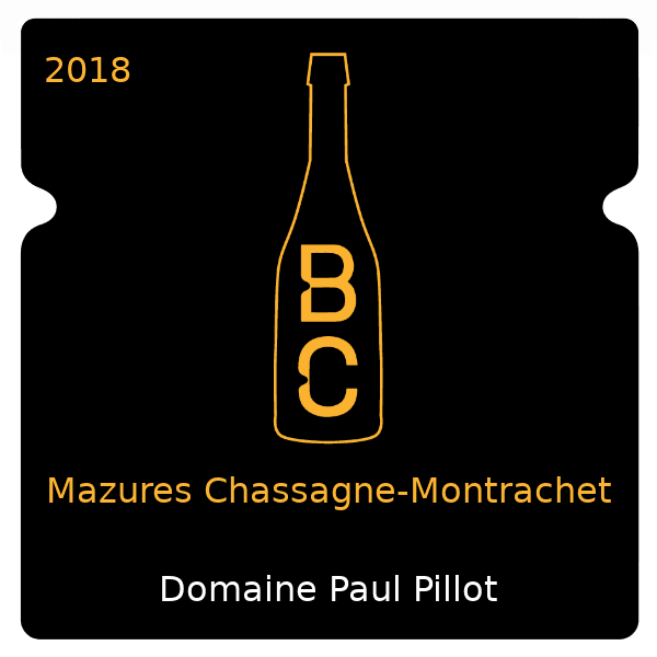 Paul Pillot Mazures Chassagne-Montrachet 2018