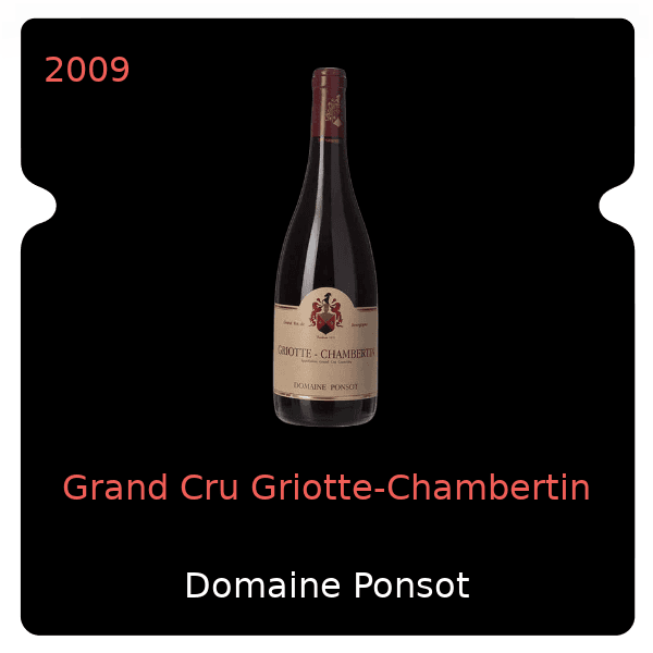 Ponsot Grand Cru Griotte-Chambertin 2009