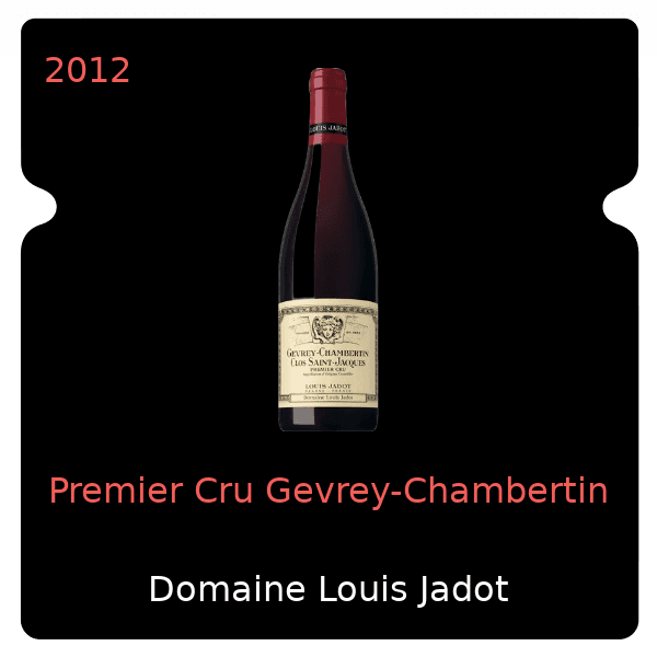Louis Jadot Premier Cru Gevrey-Chambertin 2012