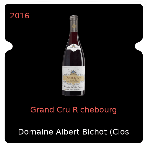 Albert Bichot (Clos Frantin) Grand Cru Richebourg 2016
