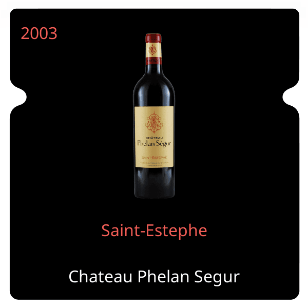 Phelan Segur Saint-Estephe 2003