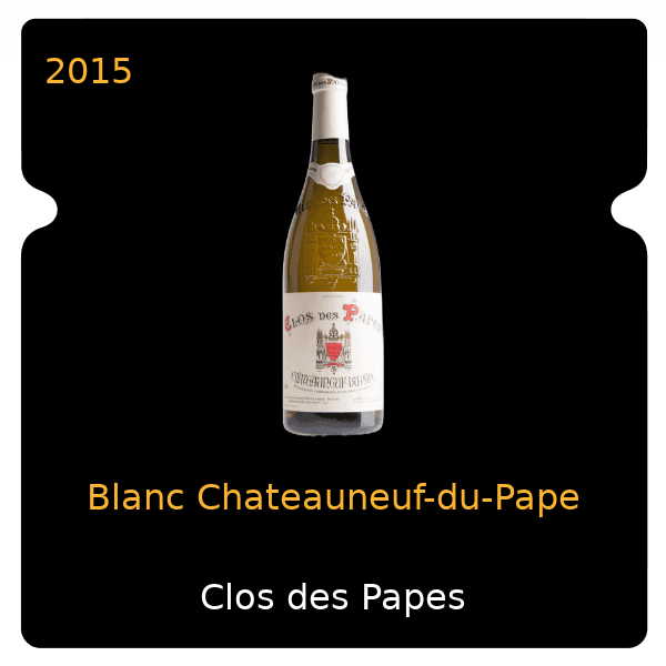Papes Blanc Chateauneuf-du-Pape 2015