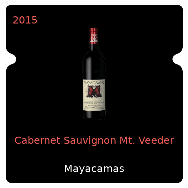 Mayacamas Cabernet Sauvignon Mt. Veeder 2015