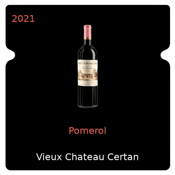 Vieux Chateau Certan Pomerol 2021