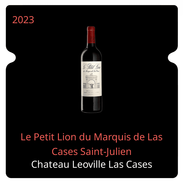 Leoville Las Cases Le Petit Lion du Marquis de Las Cases Saint-Julien 2023