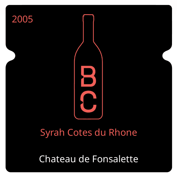 Fonsalette Syrah Cotes du Rhone 2005