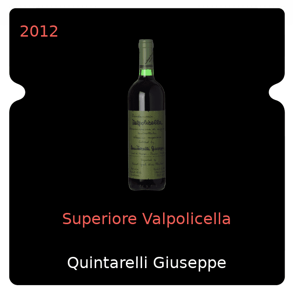 Giuseppe Quintarelli Superiore Valpolicella 2012