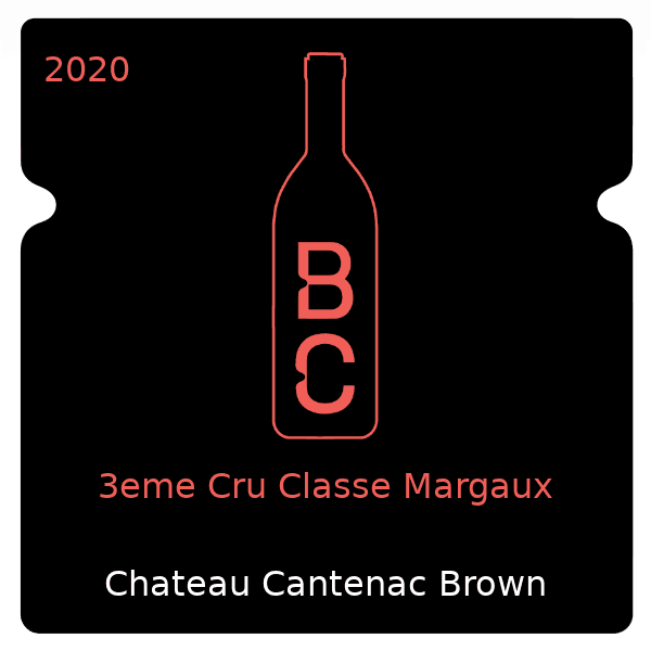 Cantenac Brown 3eme Cru Classe Margaux 2020