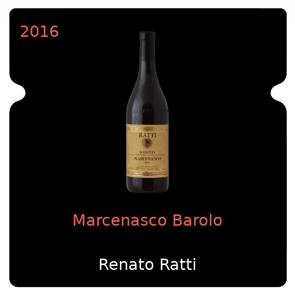 Renato Ratti Marcenasco Barolo 2016