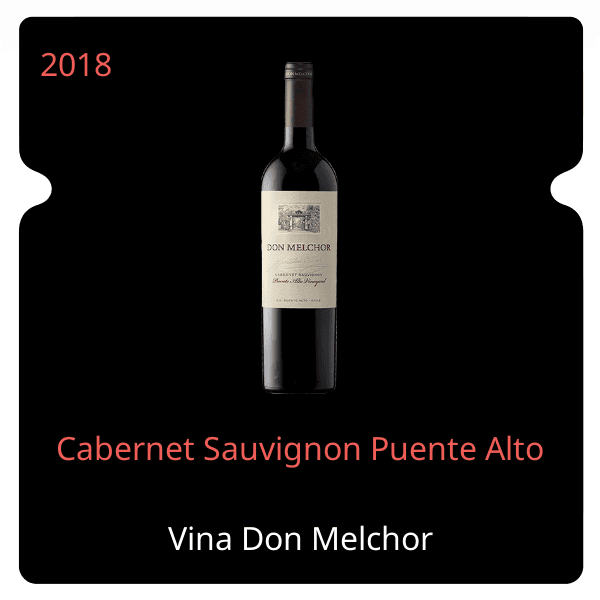 Vina Don Melchor Cabernet Sauvignon Puente Alto 2018