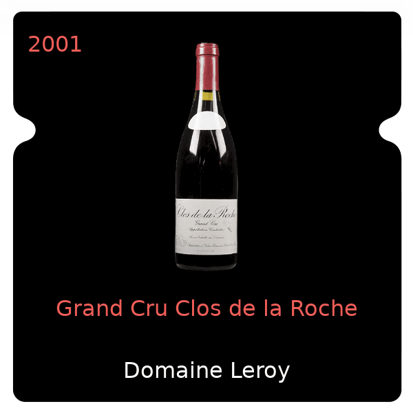 Leroy Grand Cru Clos de la Roche 2001