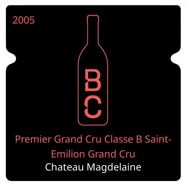 Magdelaine Premier Grand Cru Classe B Saint-Emilion Grand Cru 2005