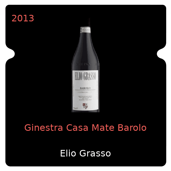 Elio Grasso Ginestra Casa Mate Barolo 2013