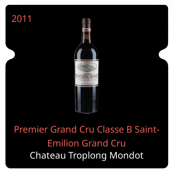 Troplong Mondot Premier Grand Cru Classe B Saint-Emilion Grand Cru 2011