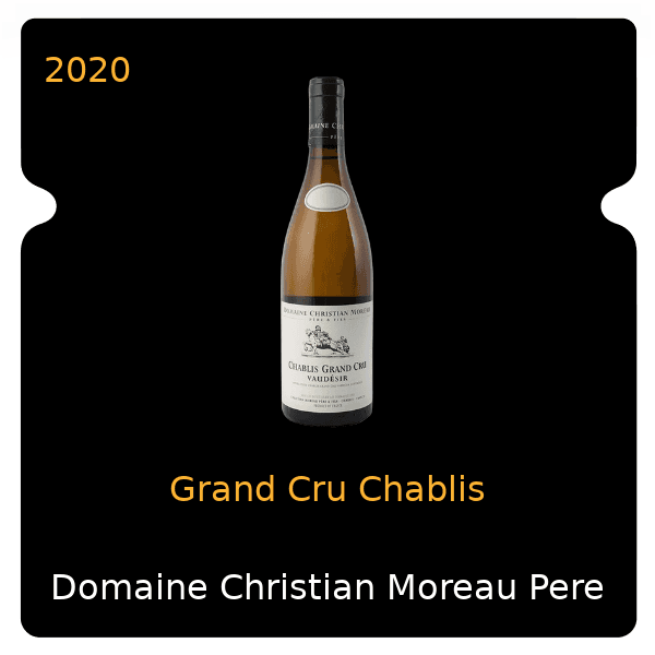 Christian Moreau Pere & Fils Grand Cru Chablis 2020