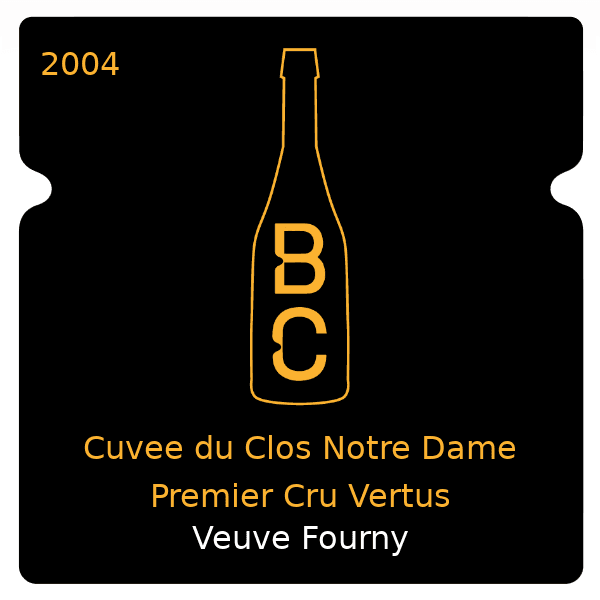 Cuvee du Clos Notre Dame Premier Cru Vertus 2004