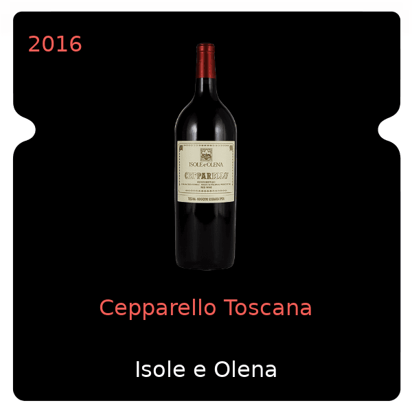 Isole e Olena Cepparello Toscana 2016