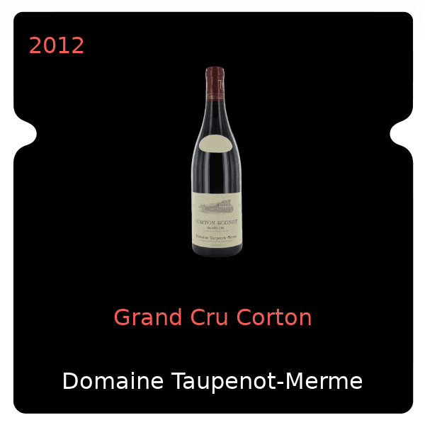 Taupenot Merme Grand Cru Corton 2012