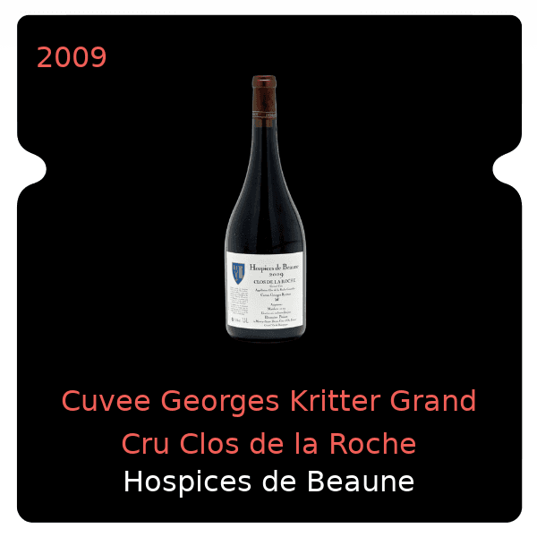 Hospices de Beaune Cuvee Georges Kritter Grand Cru Clos de la Roche 2009