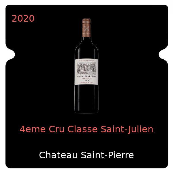 Saint-Pierre 4eme Cru Classe Saint-Julien 2020