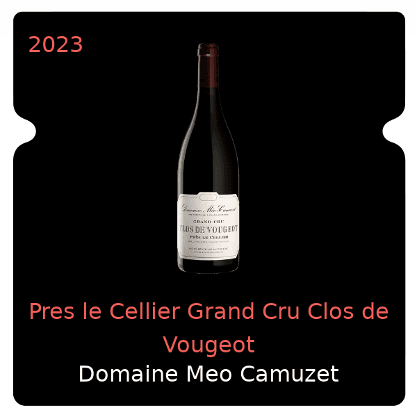 Meo Camuzet Pres le Cellier Grand Cru Clos de Vougeot 2023