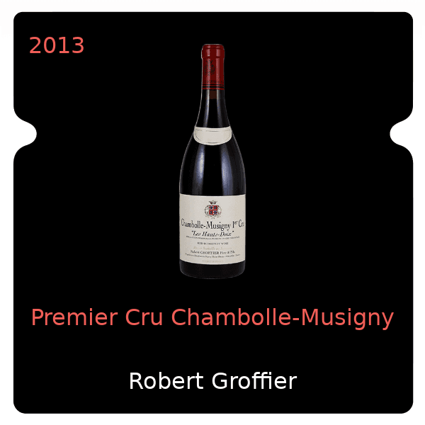 Robert Groffier Premier Cru Chambolle-Musigny 2013