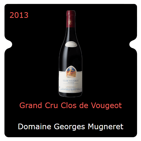 Georges Mugneret Gibourg Grand Cru Clos de Vougeot 2013