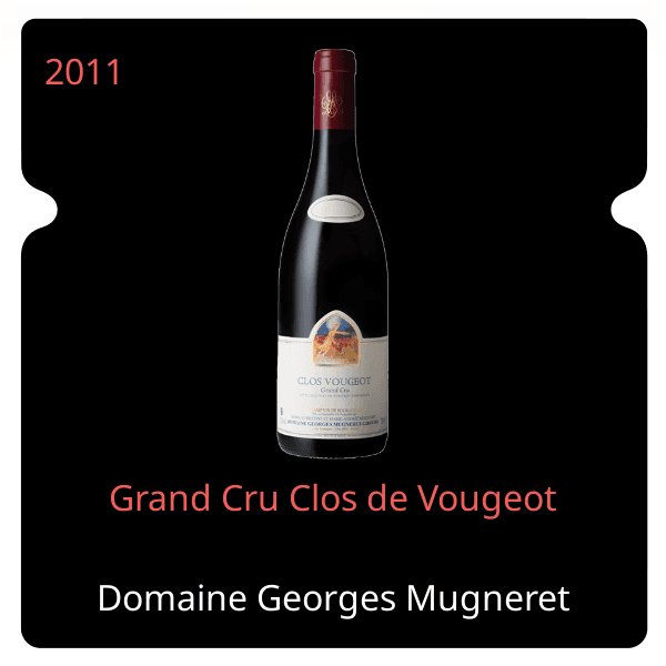 Georges Mugneret Gibourg Grand Cru Clos de Vougeot 2011