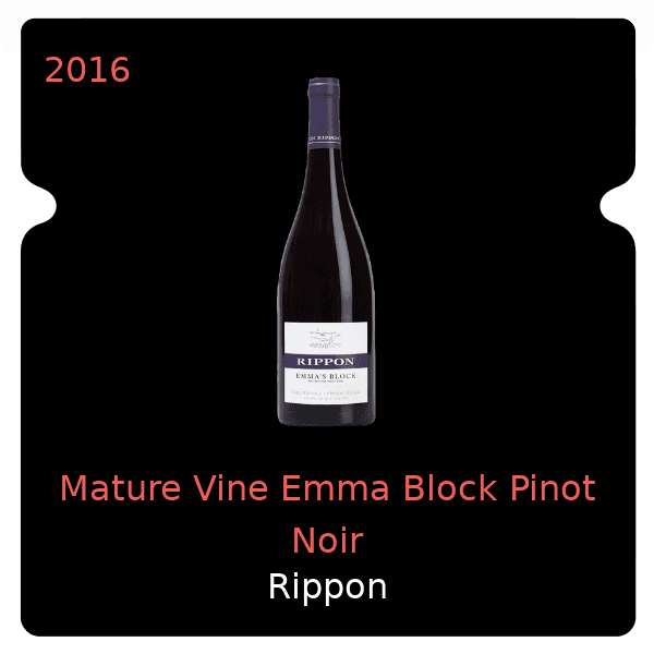 Rippon Mature Vine Emma Block Pinot Noir 2016