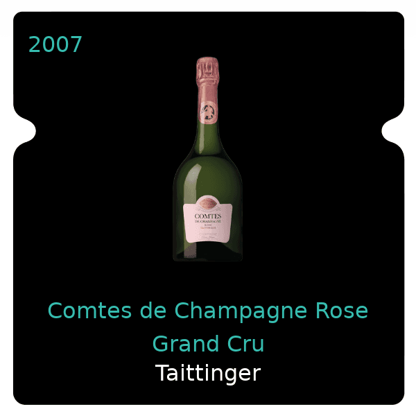 Taittinger Comtes de Champagne Rose Grand Cru 2007