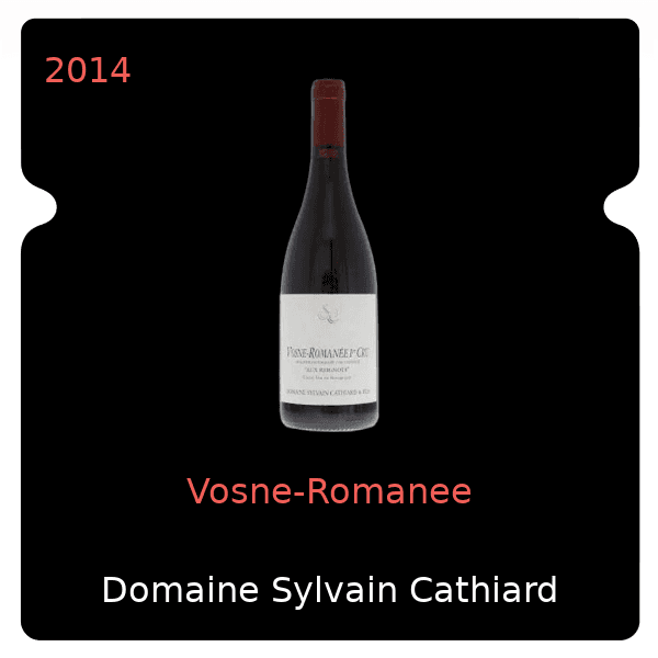 Sylvain Cathiard Vosne-Romanee 2014