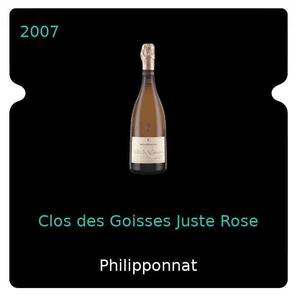 Philipponnat Clos des Goisses Juste Rose 2007